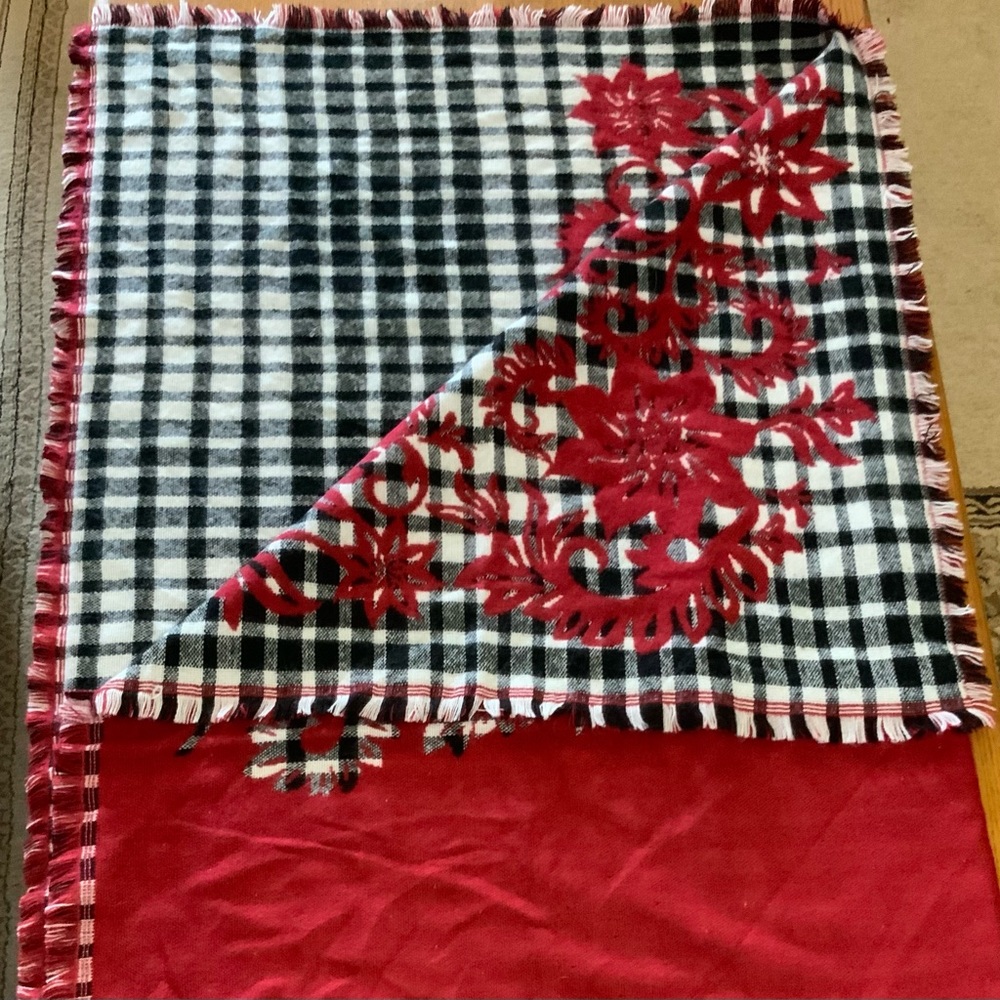 Two sided blanket scarf